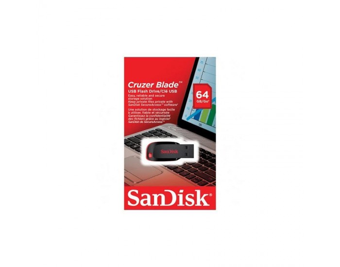Памет USB SanDisk CRUZER BLADE 64 GB SDCZ50-064G-B35