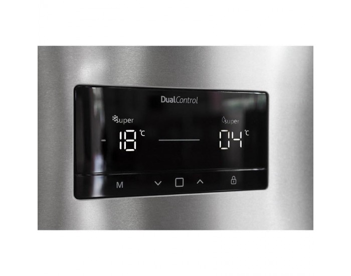 Хладилник с фризер Sharp SJ-NBA32DHDAE , 367 l, E , No Frost , Черен инокс