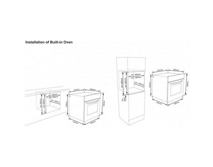 Фурна за вграждане Sharp K-50M22IL2 , 65 , А , Механично