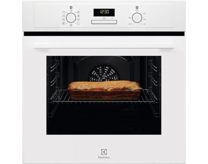 Фурна за вграждане Electrolux EOF3H40BW , 65 , Push бутони , А , Водно почистване