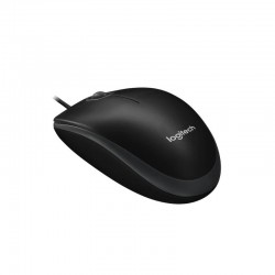 Мишка Logitech B100 BLACK 910-003357 - Детска стая