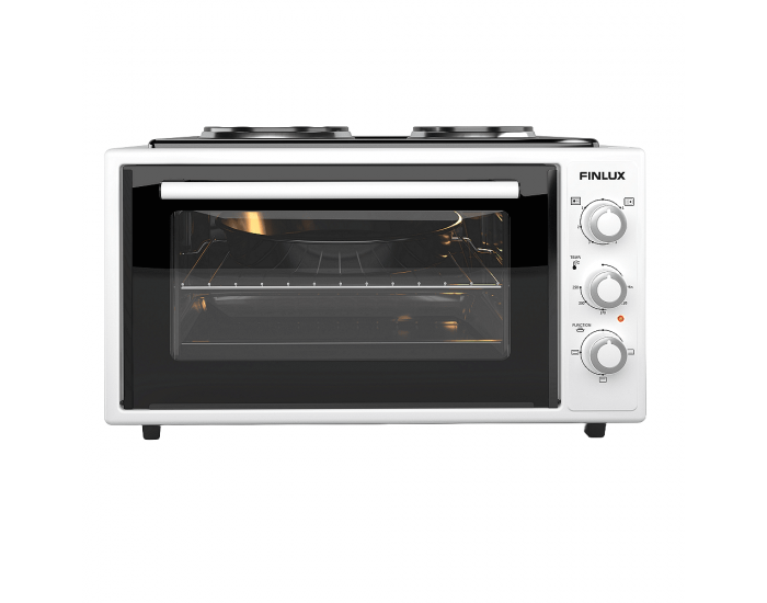 Готварска печка (мини) Finlux FMC-4524WF , 2 ток , Бял