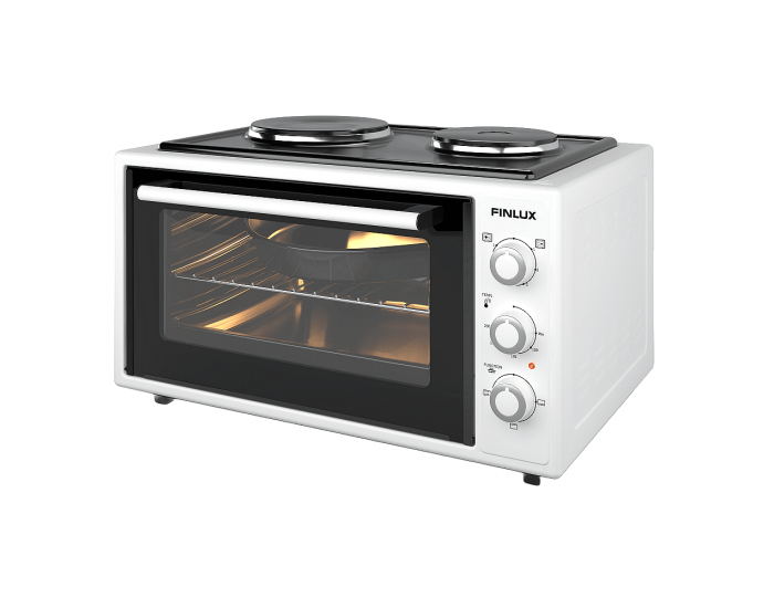 Готварска печка (мини) Finlux FMC-4524WF , 2 ток , Бял