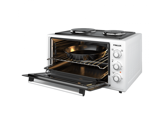 Готварска печка (мини) Finlux FMC-4524WF , 2 ток , Бял