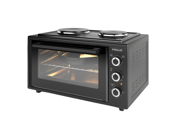 Готварска печка (мини) Finlux FMC-4535BF , 2 ток , Черен