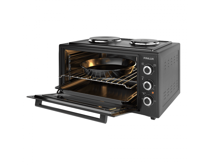 Готварска печка (мини) Finlux FMC-4535BF , 2 ток , Черен