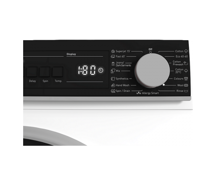 Пералня Sharp ES-NFB714AWNNA , 1400 об./мин., 7.00 kg, A , Бял