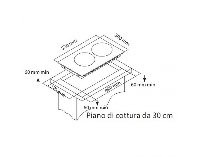 Вграден керамичен плот Indesit IRD 2030 B , Електрически