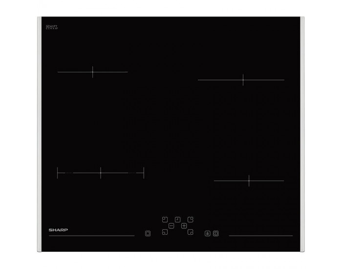 Вграден керамичен плот Sharp KH-6V08FT00 , Електрически
