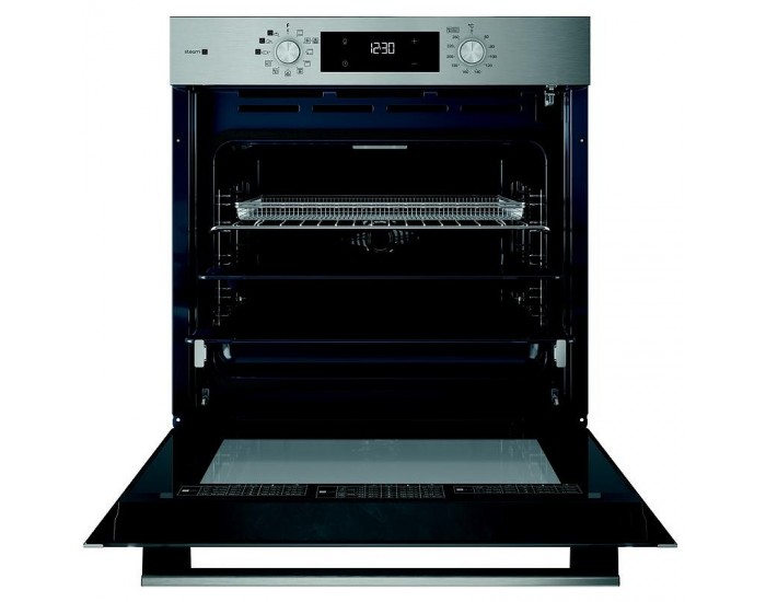 Фурна за вграждане Hotpoint-Ariston HAO 478PSU1F X , 71 , Push бутони , А++ , Пиролиза