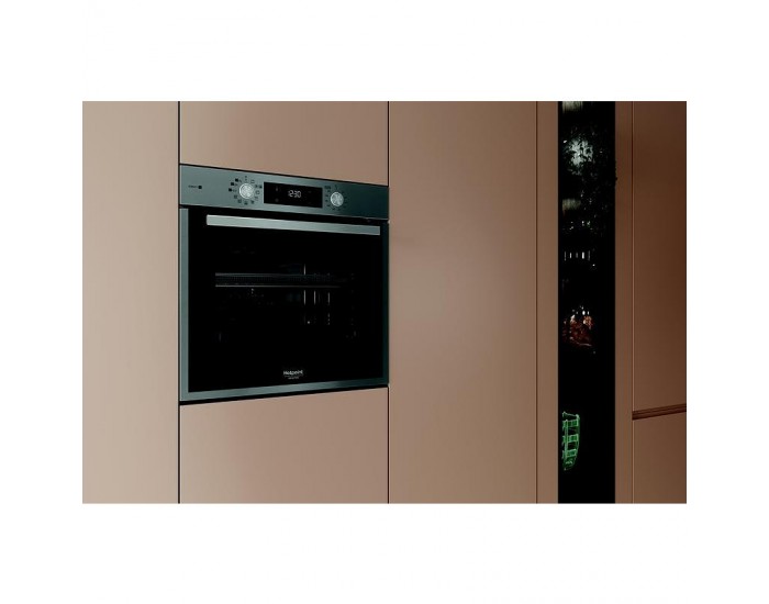 Фурна за вграждане Hotpoint-Ariston HAO 478PSU1F X , 71 , Push бутони , А++ , Пиролиза