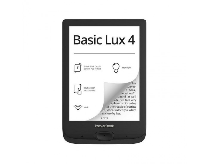 Електронна книга PocketBook PB618 BASIC LUX 4 Black , 512 , 6.00 , 8