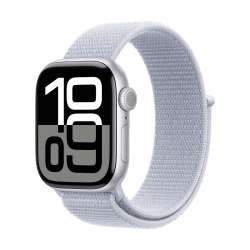 Смарт часовник Apple Watch 10 42mm Silver/Blue Cloud Loop mwwd3 , 1.96 , 42.00 , 64 , Apple S10 SiP 64-bit Dual Core - Офис