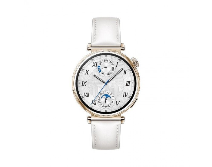 Смарт часовник Huawei WATCH GT 5 WHITE LEATHER 41mm Jana-B19L 55020DJT , 1.32 , 33.50