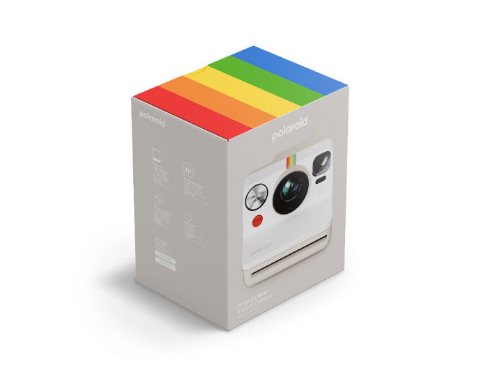 Фотоапарат за моментни снимки Polaroid NOW Gen 3 Pebble White 009155