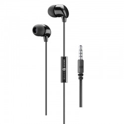 Слушалки с микрофон Cellularline Music Sound AUINEARMSK black - Офис