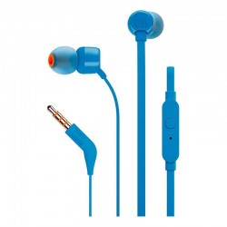 Слушалки JBL T110 BLUE , IN-EAR (ТАПИ) - Офис
