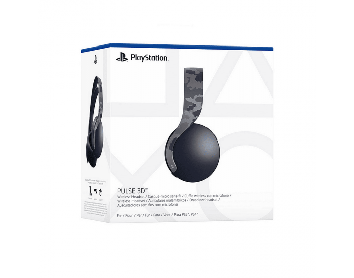 Слушалки с микрофон PlayStation 5 Pulse 3D Wireless Grey Camo