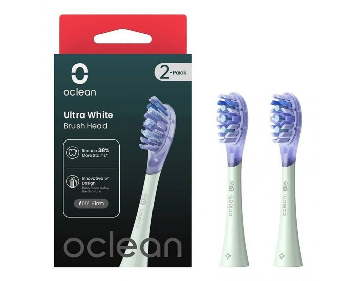 Накрайник за четки за зъби Oclean Ultra White Brush Head 2 pcs Green UW01 G02
