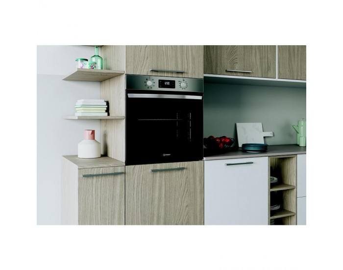 Фурна за вграждане Indesit IO 255HU X , 71 , Hydrolitic , Push бутони , А