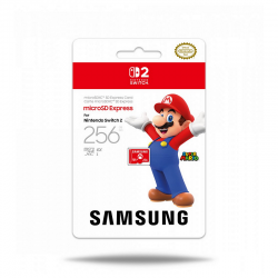 Карта памет Nintendo Switch 2 Samsung microSD Mario 256GB - Хард дискове, Карти памет, CD и DVD дискове