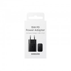 Зарядно устройство Samsung Fast Charger 15W EP-T1510NBEGEU BLACK - Разклонители, Зарядни и Кабели