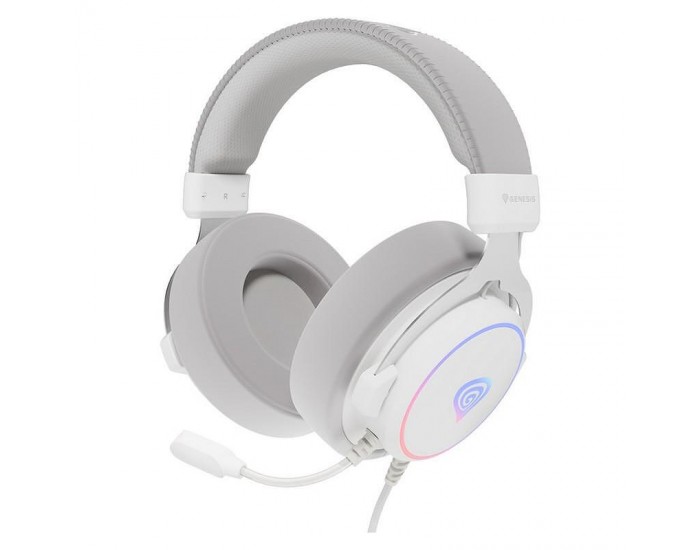 Слушалки с микрофон Genesis Neon 764 WHITE NSG-2170 , OVER-EAR