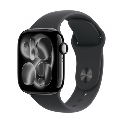 Смарт часовник Apple Watch 11 42mm Jet Black/Black Band M/L mequ4 - Офис