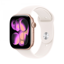 Смарт часовник Apple Watch 11 46mm Rose Gold/Light Band S/M mev64 - Офис