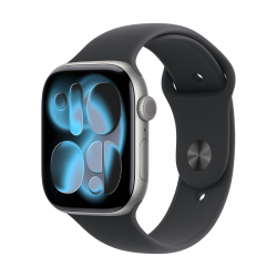 Смарт часовник Apple Watch 11 46mm Space Grey/Black Band M/L mev44 - Офис