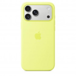 Калъф Apple iPhone 17 Pro Max Silicone MS Neon Yellow mgfm4 - Мобилни телефони, Таблети и Аксесоари