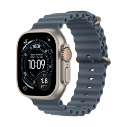 Смарт часовник Apple Watch Ultra 3 49mm Nat/Blue Ocean Band mewh4 , 1.98 - Смарт Продукти, Смарт часовници