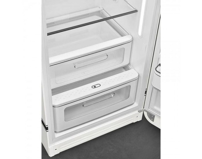 Хладилник с фризер SMEG FAB28RDPCW6 , 270 l, C , Бял , Статична