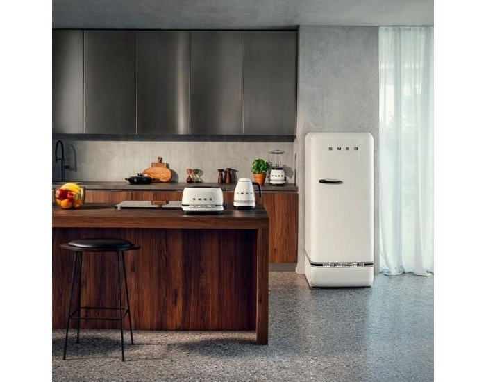 Хладилник с фризер SMEG FAB28RDPCW6 , 270 l, C , Бял , Статична
