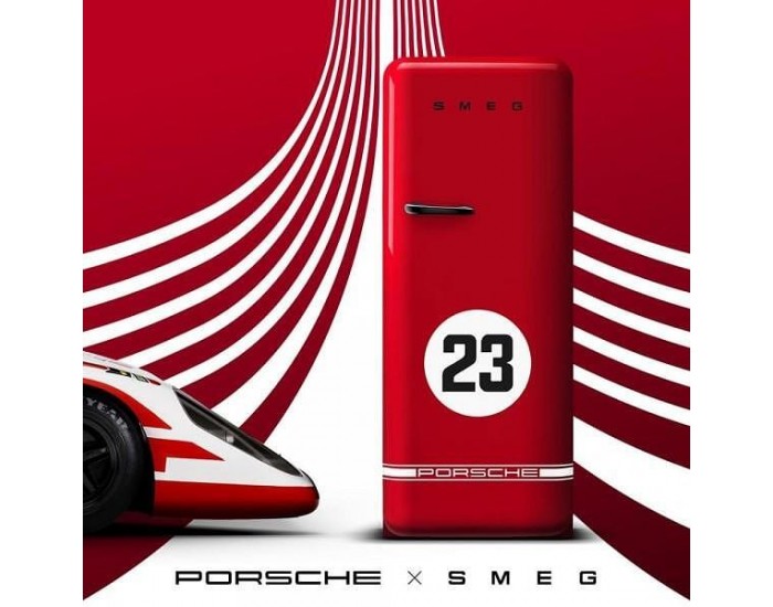 Хладилник с фризер SMEG FAB28RDP9176 , 270 l, C , Статична , Червен