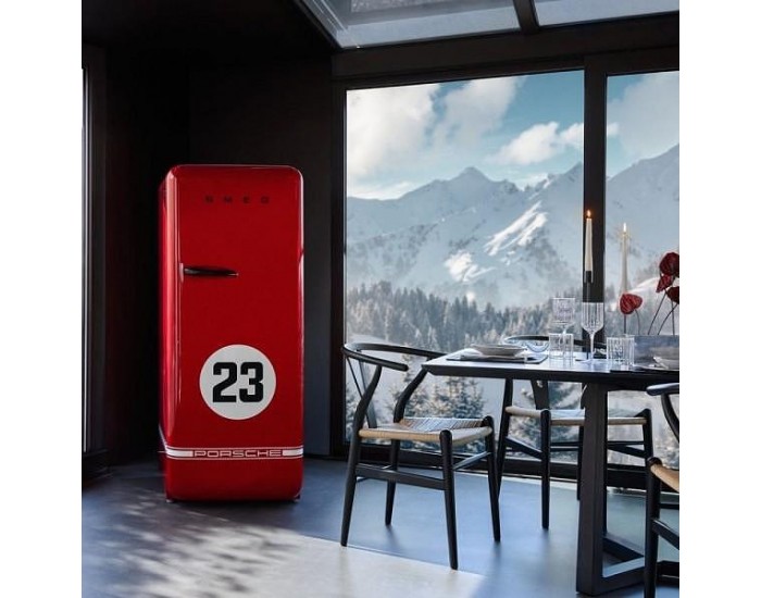 Хладилник с фризер SMEG FAB28RDP9176 , 270 l, C , Статична , Червен