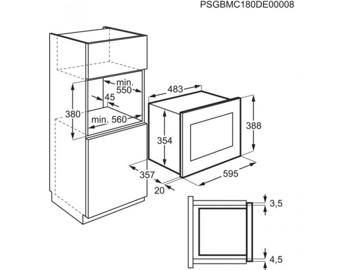 Вградена микровълнова фурна Electrolux LMS4253TMX , Сензорно