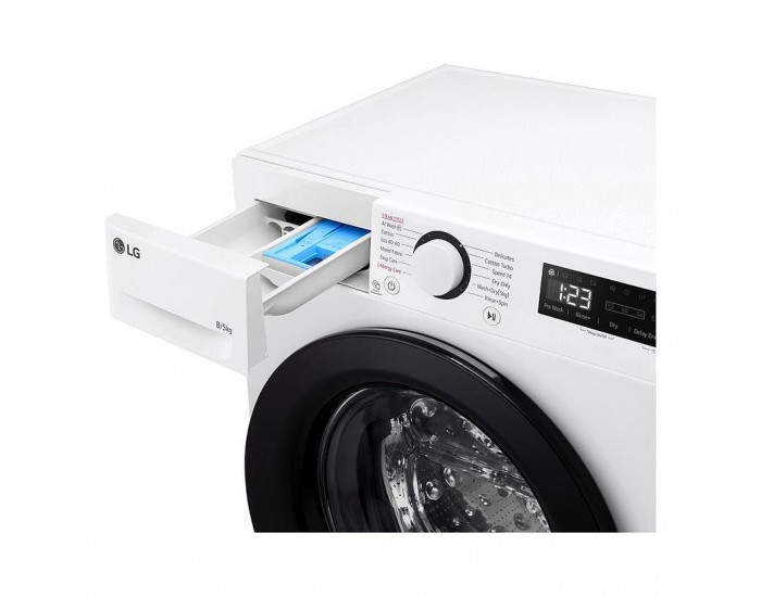 Пералня със сушилня LG F2DR508SBW , 1200 об./мин., 8.00 kg, 5 kg, E