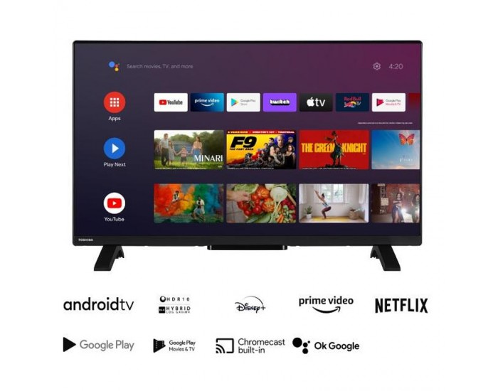 Телевизор Toshiba 32WA2363DG ANDROID TV , 1366x768 HD Ready , 32 inch, 80 см, Android , LED , Smart TV