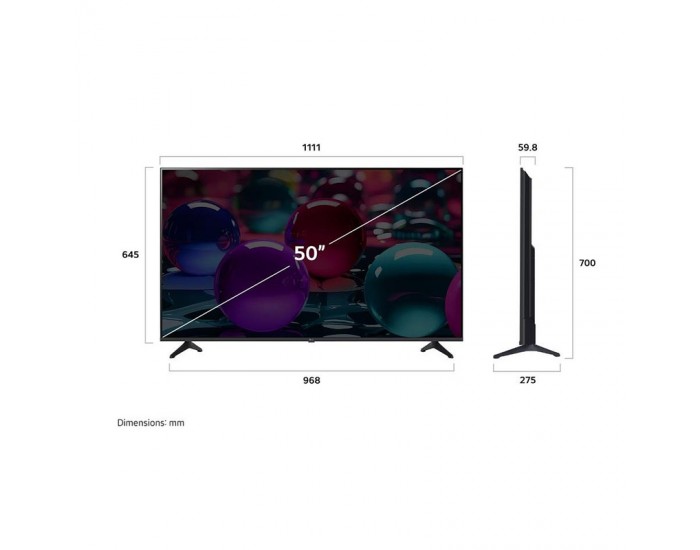 Телевизор LG 50UA73003LA , 126 см, 3840x2160 UHD-4K , 50 inch, LED , Smart TV , Web Os