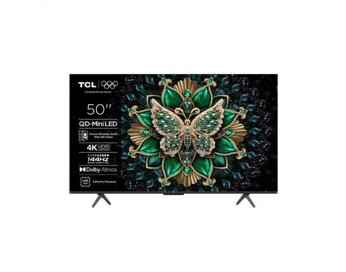 Телевизор TCL 50C6K , 126 см, 3840x2160 UHD-4K , 50 inch, Android , Mini LED , Smart TV