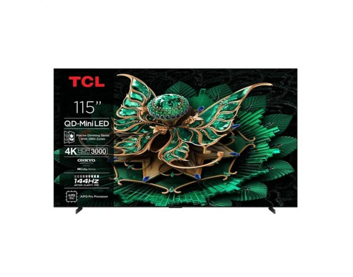 Телевизор TCL 115C7K , 115 inch, 291 см, 3840x2160 UHD-4K , Android , Mini LED , Smart TV