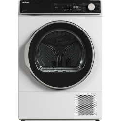Сушилня Sharp KD-NHA8S6GW1D , 8 kg, D , D , Бял - Електроуреди