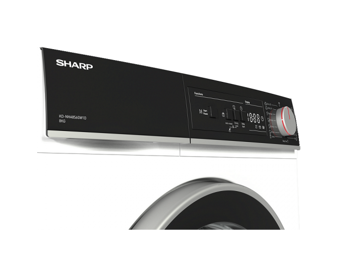 Сушилня Sharp KD-NHA8S6GW1D , 8 kg, D , D , Бял