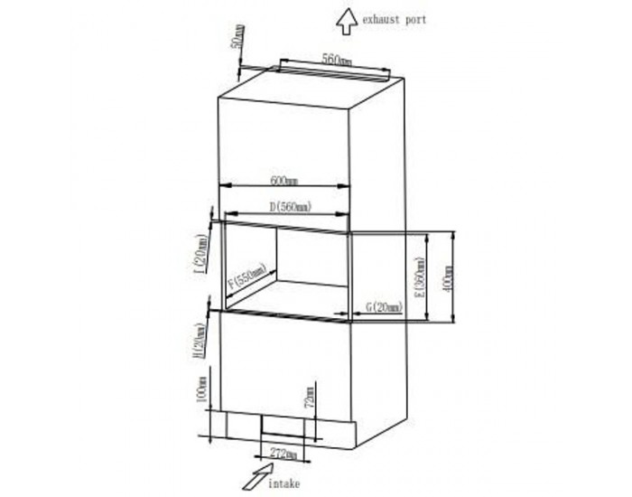 Вградена микровълнова фурна Finlux FMO 2077BISS , 20 , Електронно