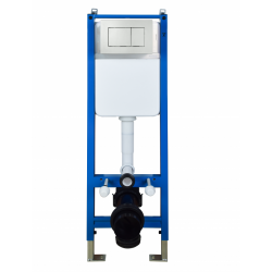 СТРУКТУРА ЗА ВГРАЖДАНЕ С БЯЛ БУТОН 0352 WHITE COMPACT - Продукти за баня и WC