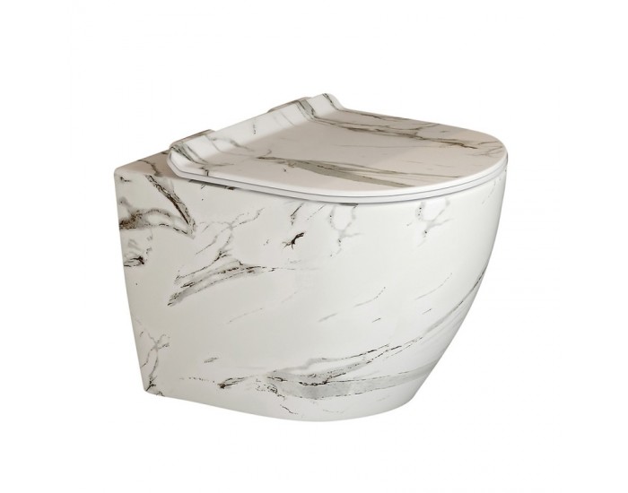 СТЕННА ТОАЛЕТНА ЧИНИЯ 4937 МРАМОРНО ТОРНАДО