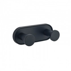 LUSSO BLACK MATT ДВОЙНА ЗАКАЧАЛКА 3653-2BM - Продукти за баня и WC