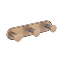 LUSSO ЧЕТКА ROSE GOLD ТРОЙНА ЗАКАЧАЛКА 3653-3BRG - Продукти за баня и WC