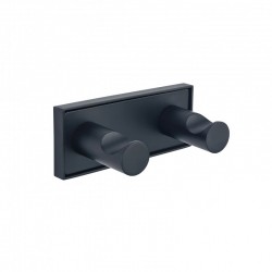 MODENA BLACK MATT ДВОЙНА ЗАКАЧАЛКА 3853-2BM - Продукти за баня и WC